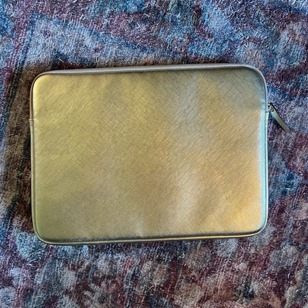 Kate Spade Metallic Gold Laptop Case